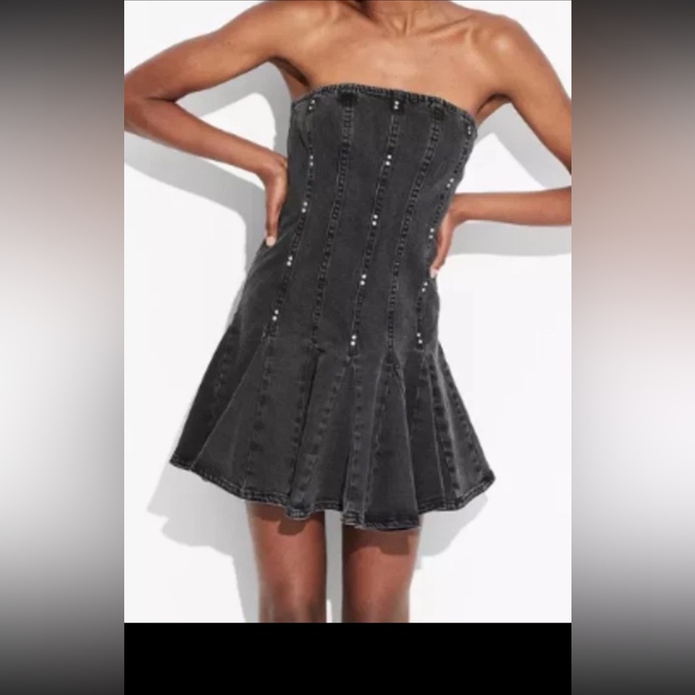 Wild Fable Denim Strapless Dress XL NWT